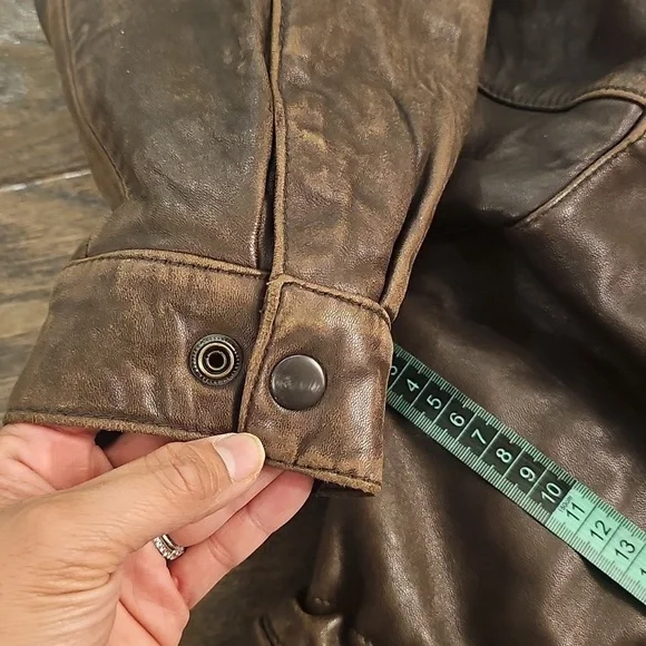 VINTAGE Danier Dark Brown Leather Jacket - Picture 5 of 12